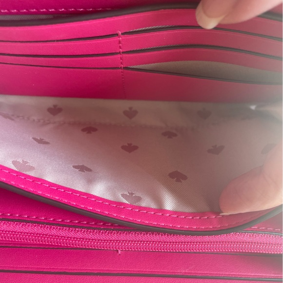SOLD AUTHENTIC!!💎👜 Kate Spade Zip Around Wallet in Pink - Picture 10 of 12